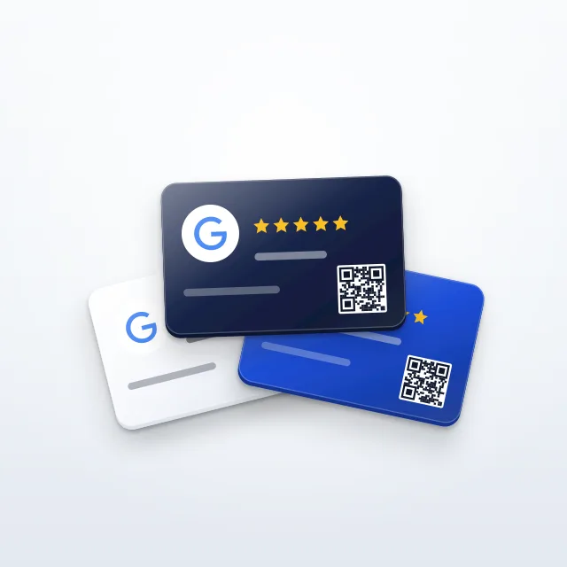 Paquete de 3 Tarjetas de Reseñas
